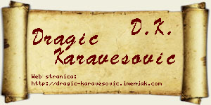 Dragić Karavesović vizit kartica